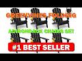 GREENVINES Folding-Adirondack-Chairs-Set-of-6 HDPE Plastic Fire Pit Chair All Weather - B0CPY4WS79