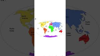 Continents & Ocean # map # List of Continents #
