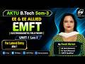 EE 2nd Year EMFT Unit-1 Lec-1 ⚡Electromagnetic Field Theory 📚By Swati Ma'am | Gateway Classes 🎯