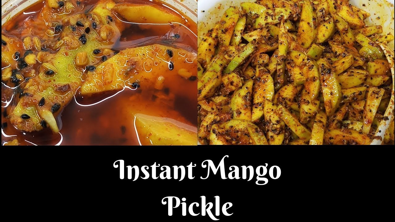 Instant Mango Pickle in Olive oil YouTube