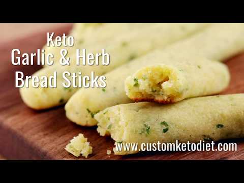 Keto Garlic & Herb Bread Sticks Recipe