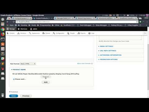 affiliates connect entity browser