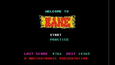 ZX Spectrum - Kane, Gameplay