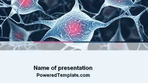 Neurons PowerPoint Template by PoweredTemplate.com