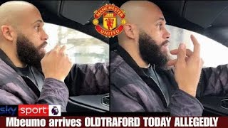 BRYAN MBEUMO ARRIVES IN LUXURY CONVOY AFTER COMPLETING BLOCKBUSTER MANCHESTER UNITED MOVE