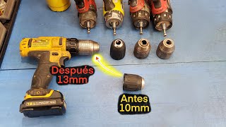 Several ways to change a chuck or drill chuck from 3/8 to 1/2 ' @todoinventostv #132