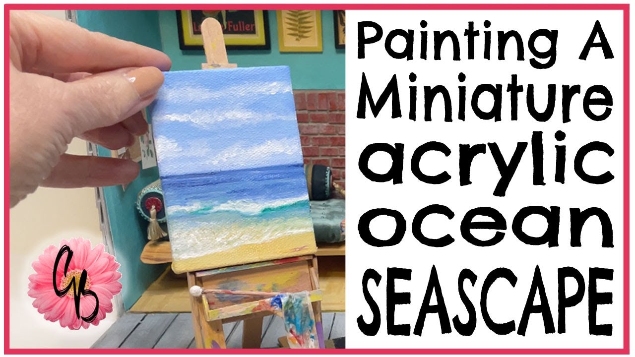 Acrylic Paint Pouring Tutorial: Mini Easel Canvas Art