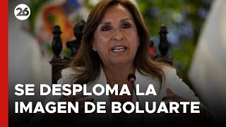 PERÚ | Se desploma la imagen positiva de Dina Boluarte