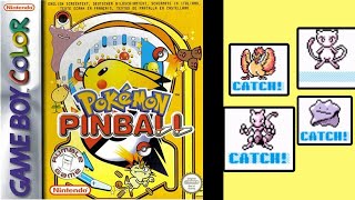 Pokemon Pinball Legendary Catches Game Boy Color