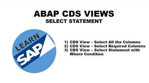 ABAP CDS Views Select Statement