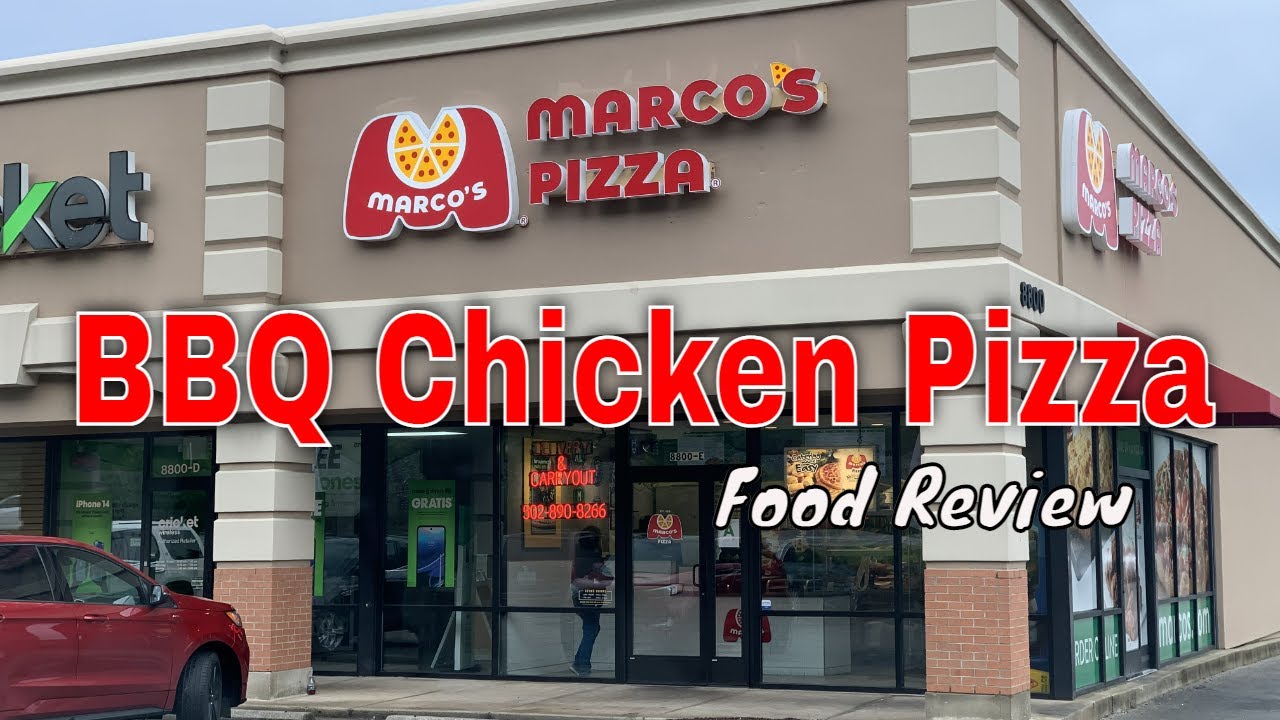 Marcos Pizza BBQ Chicken Pizza Food Review YouTube