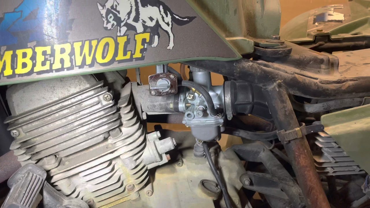 Yamaha Timberwolf carb vent line routing. YouTube