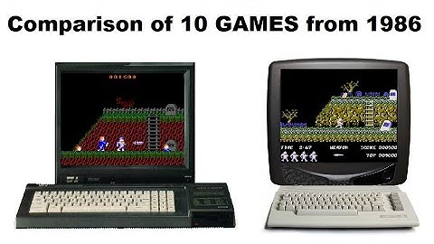 COMMODORE 64 and AMSTRAD CPC time travel 1984-1993 part 3/10 : Comparison of 10 GAMES from 1986