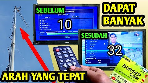 CARA PASANG SET TOP BOX DIGITAL MATRIX BURGER DI TV SHARP 24 INC MODE AV HDMI
