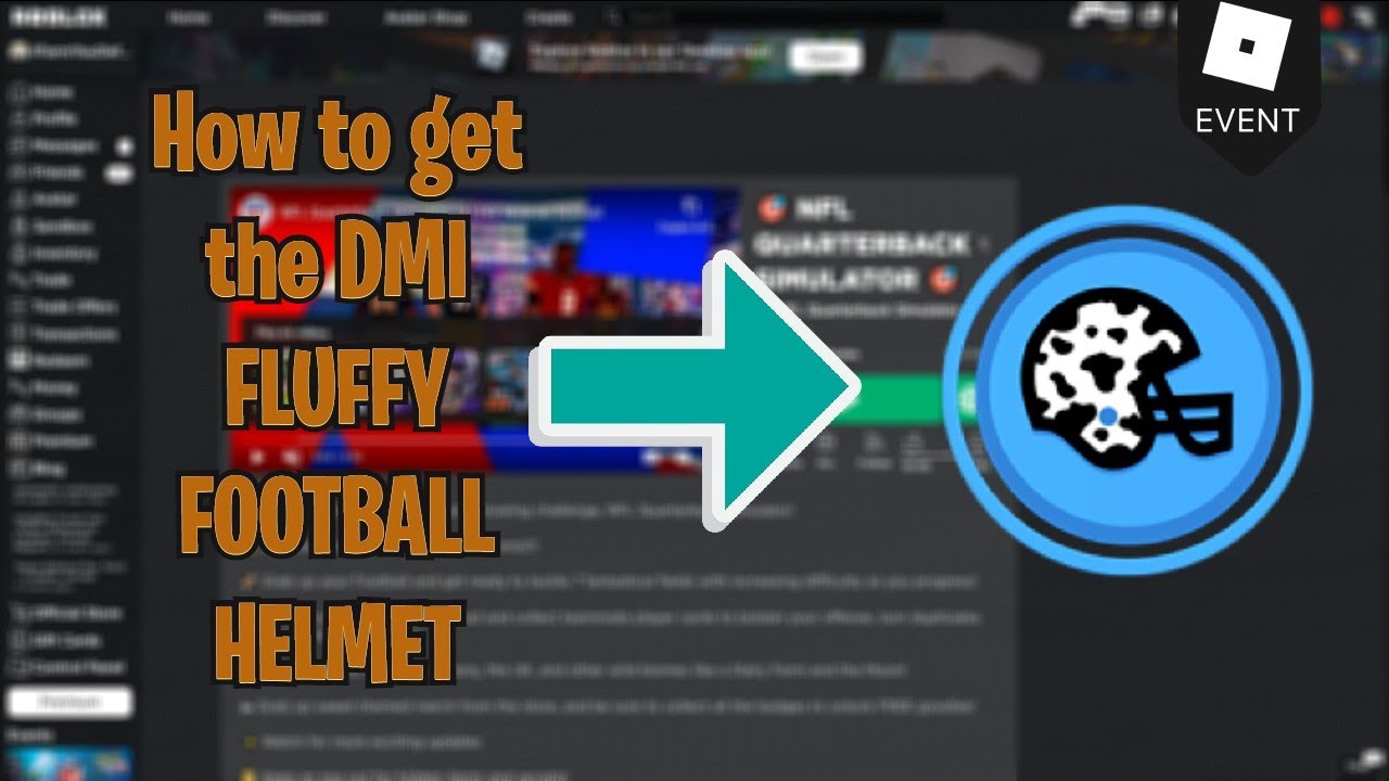 [EVENT] How to get the Dmi Fluffy Football Helmet [Roblox] YouTube