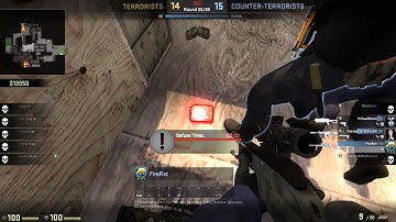 CS:GO Epic Bomb Defusion fail at  T 14-15 CT