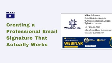 How to Create an Email Signature That Converts