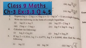 Ch:3 Ex 3.3 Q4,5 9th maths| Class 9 Maths Chapter 3 Exercises 3.3 Q4,5