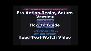 Using the Sega Saturns Pro Action Replay Saturn Version on Virtual Fighter (Cheating Special)
