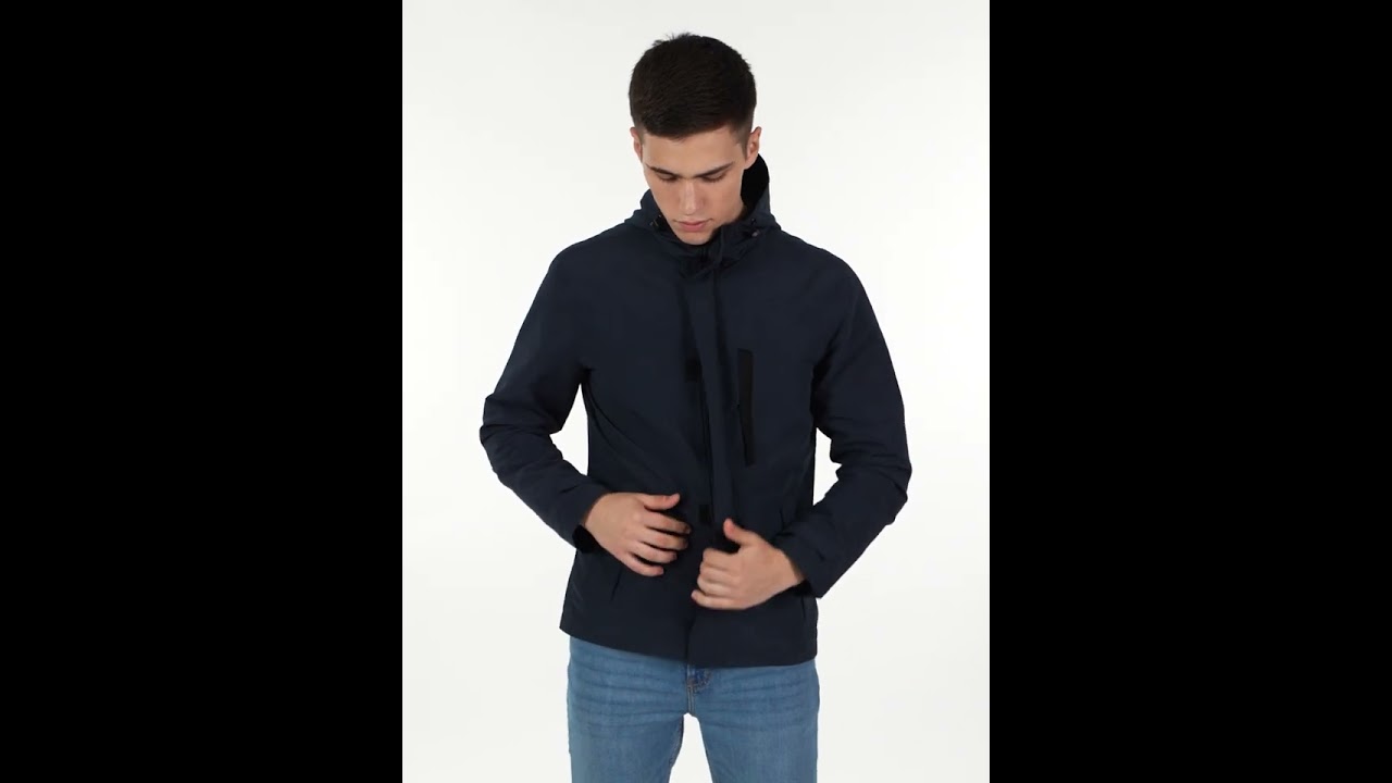 Red Tape Hooded Light Jacket for Men | Enhanced Comfort | RFJ1088