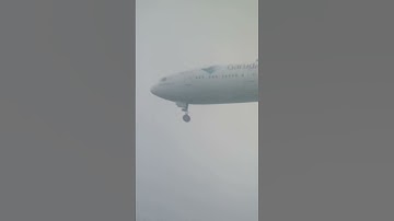 Garuda Indonesia Boeing 777-300 From Amsterdam Landing at Bandara Soekarno-Hatta Jakarta #shorts