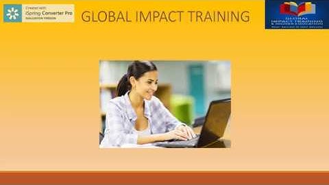 Global Impact Training- Testimonies
