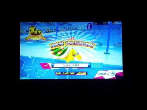 Mario Sonic At The London 2012 Olympic Games 100m Freestyle Bowser