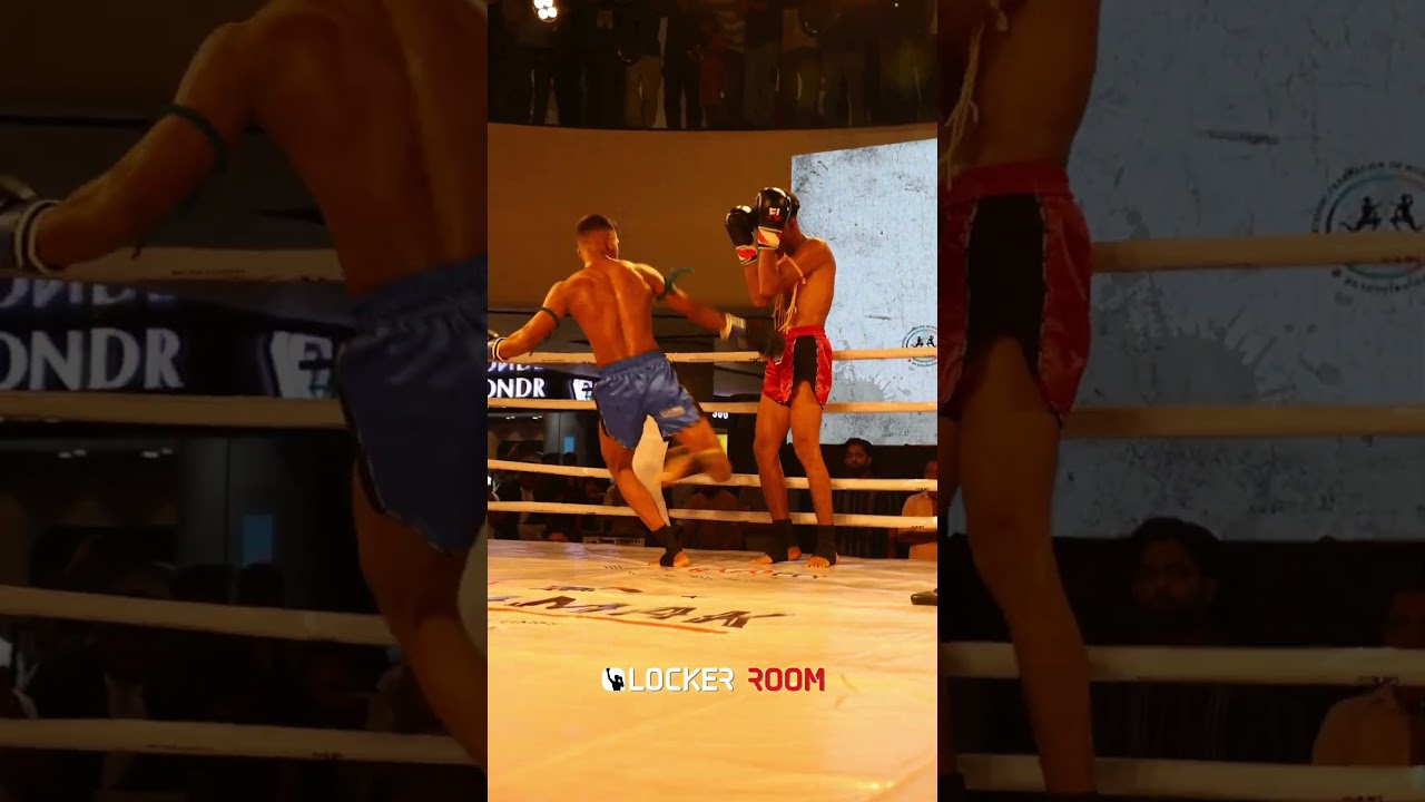 His reaction to the second kick 🔥 