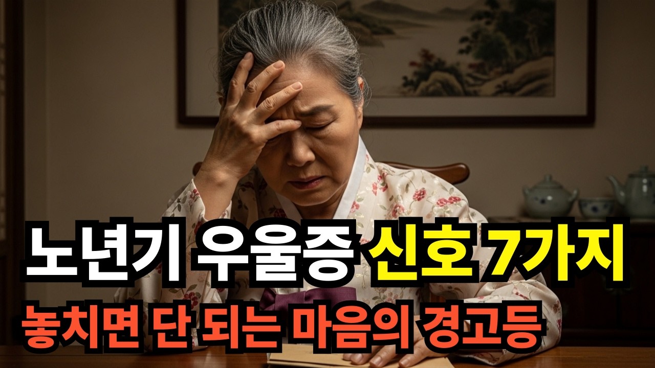 노년기 우울증 신호 7가지#정보#인생사#돈#노후#조언#절약#건강#노후#대책#병#예방#습관#노년#60대#70대#80대#90대#삶#인생