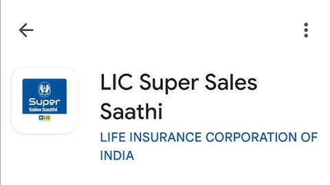 LIC SUPER SALES SATHI APP