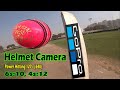 Hero GoPro Batsman Helmet Camera POV [ Power Hitting by Harsh Nagar ] Academy Cricket Match