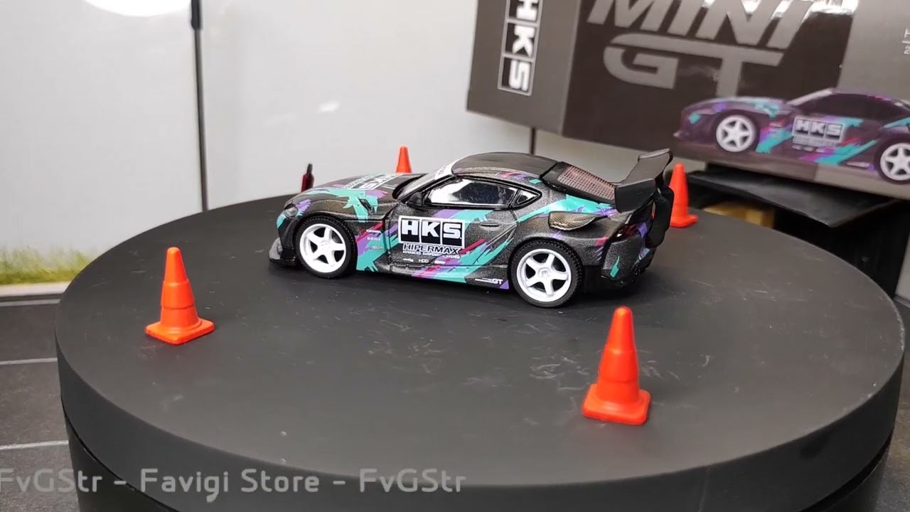 Mini GT No. 212 HKS Toyota GR Supra 2019 SEMA Presentation