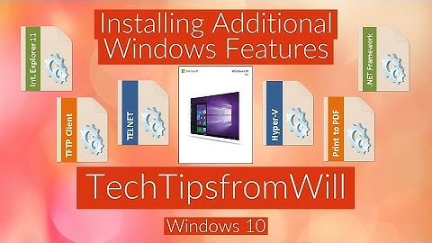 70-698 - Install Additional Windows Features