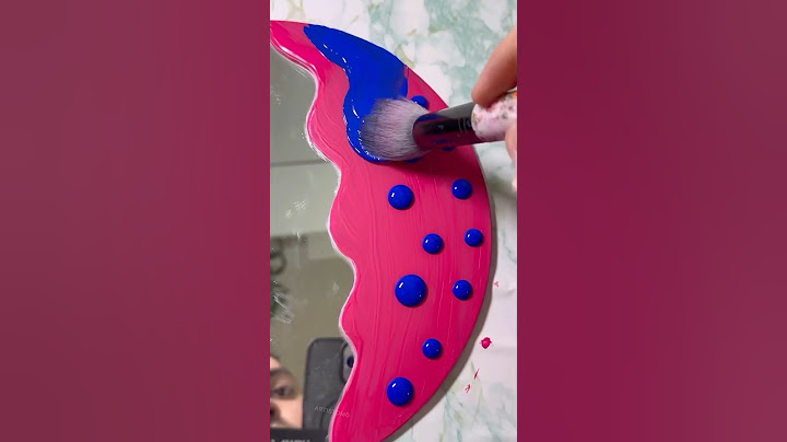 Let’s Paint a Mirror with Night Colors Using a Make-up Brush! 🎨✨🤩 #art #diy #artistomg
