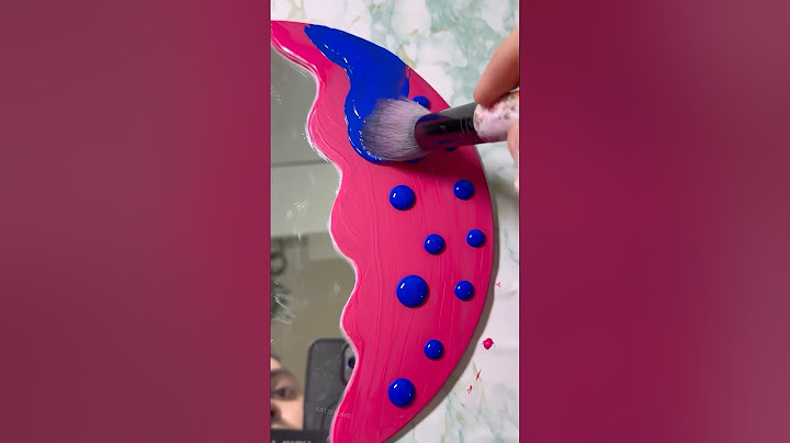 Let’s Paint a Mirror with Night Colors Using a Make-up Brush! 🎨✨🤩 #art #diy #artistomg