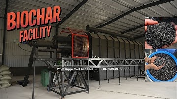 3Tn/hr Biochar Production Biomass Pyrolysis Equipment Biochar Lines