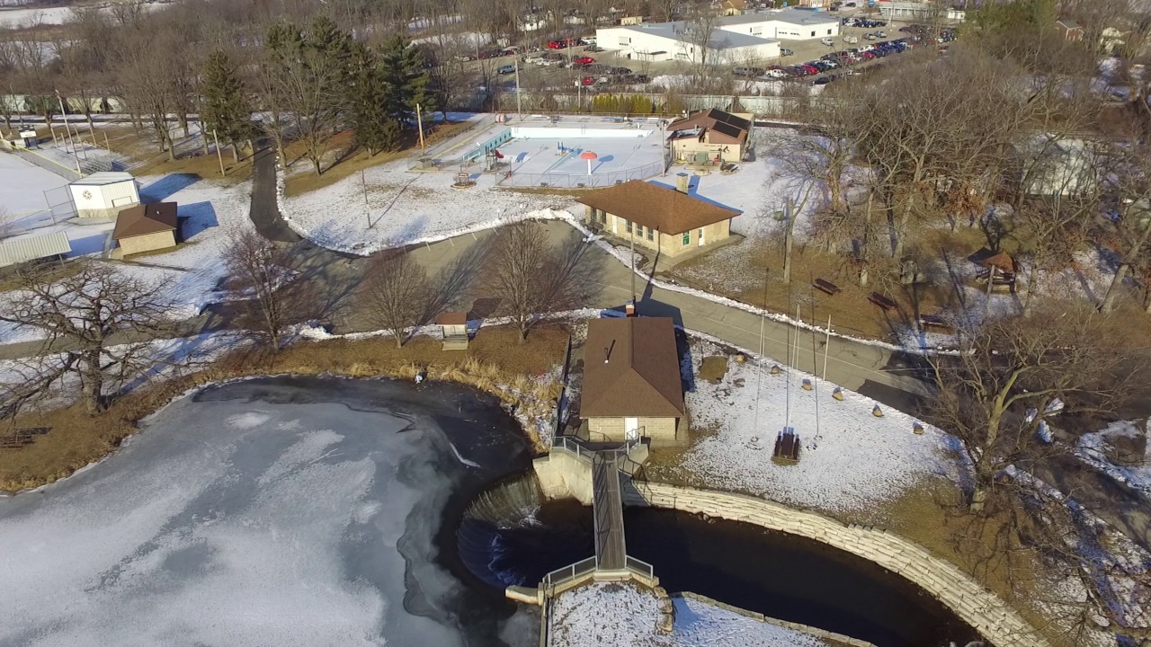 Feb 2017 Evansville WI Lake Leota Drone Fly Around YouTube