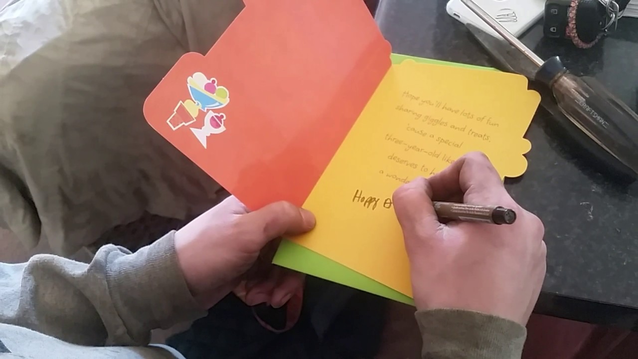how-to-sign-a-birthday-card-youtube