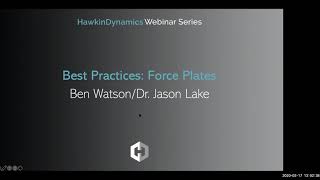Talkin' Force Episode 02: Best practices in Force Plate Testing with Ben Watson