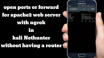 open port or forward for apache2 web server with ngrok in Kali Nethunter[ OUT OF YOUR LAN ]