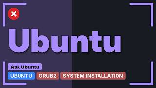 Error when installing Xubuntu: 'grub-efi-amd64-signed'package failed to install into /target/