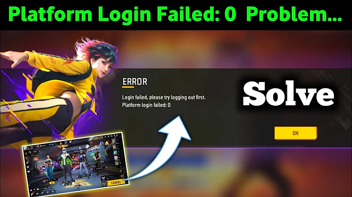 login failed please try logging out first free fire | free fire Platform login failed problem Solve 