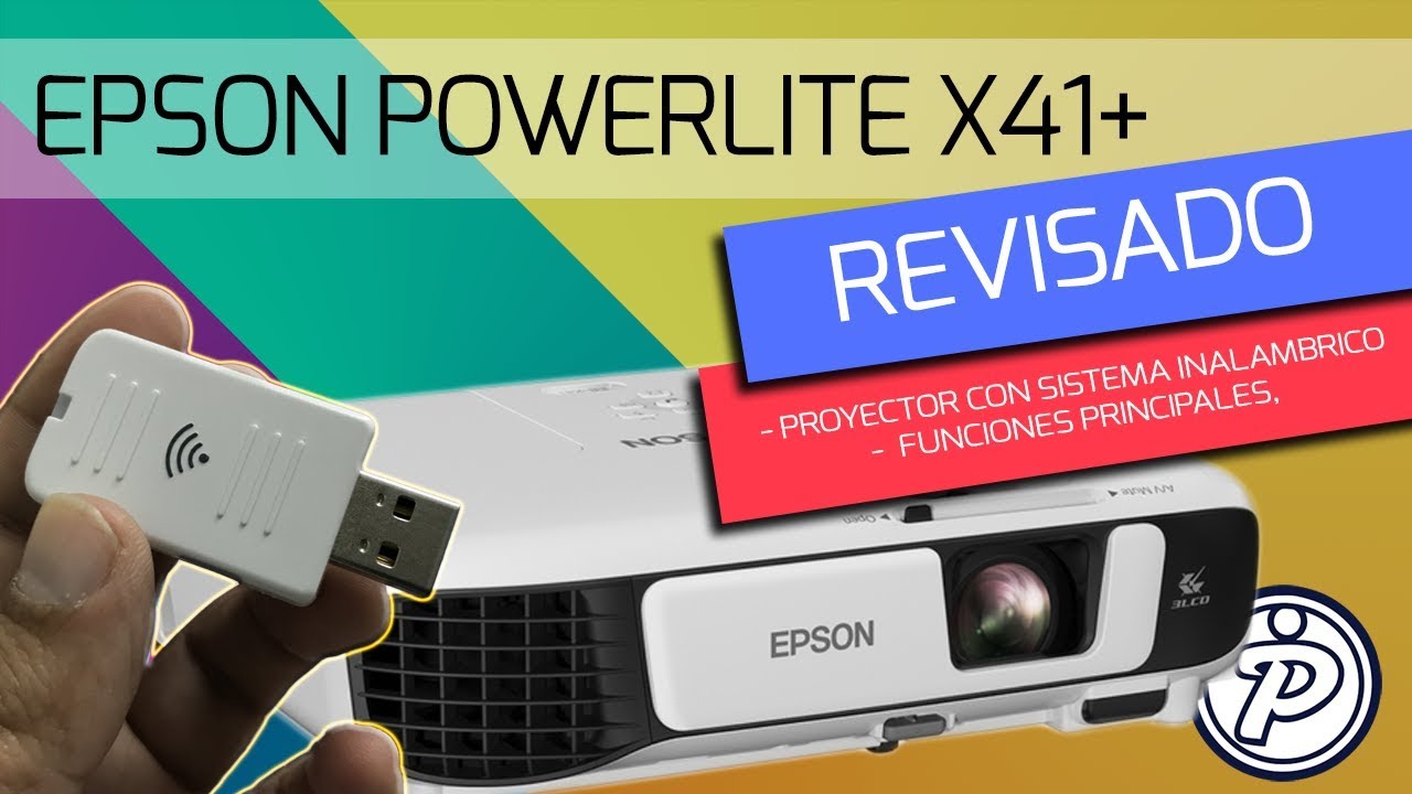 Poyector WIFI EPSON Powerlite X41+ Inalámbrico Revisado y tutorial | Español 🐊