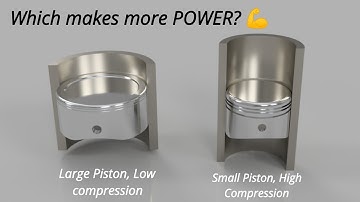 Engine Performance Explained: Larger Pistons vs Higher Compression #engine #piston #pistonengine#car