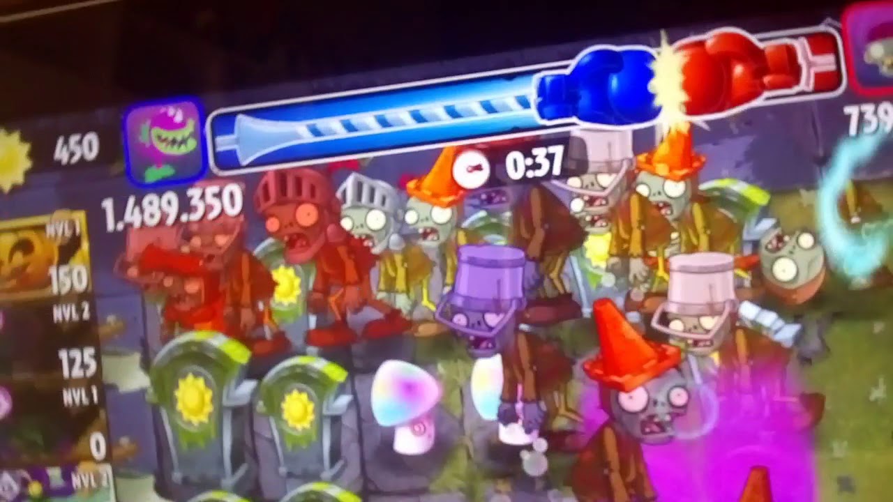 Ervilha jogando plants vs zombies 2 - YouTube