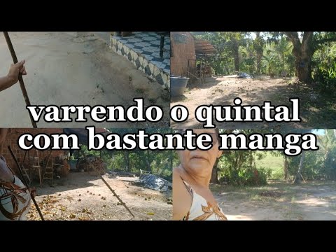 Varrendo Quintal com bastante manga