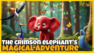 The Crimson Elephant's Magical Journey / Bedtime Stories for Kids in English