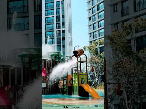 🥵폭염 속 오아시스 발견🏝️ #에코델타시티 #물놀이터