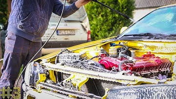 Skyline R34 Rebuild for max BOOST #3 - Washing the Beast