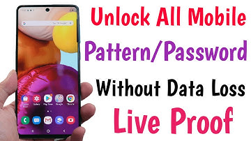 Unlock All Mobile Pattern & Password Lock Without Data Loss In 5 Minutes